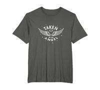 Taken by an Angel: Celestial Wings, i Love My Girlfriend T-Shirt, Men's Big and Tall, Asphalt, 4X Tall