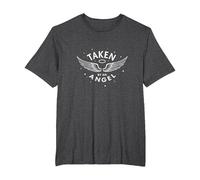 Taken by an Angel: Celestial Wings, i Love My Girlfriend T-Shirt, Men's Big and Tall, Dark Heather Grey, 2X Tall