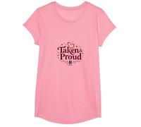 Taken & Proud I Heart My Girlfriend Romantic Valentine's T-Shirt, Girls, Pink, Medium