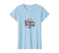 Taken & Proud I Heart My Girlfriend Romantic Valentine's T-Shirt, Women, Baby Blue, XXL