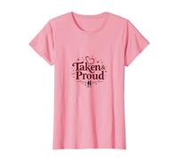 Taken & Proud I Heart My Girlfriend Romantic Valentine's T-Shirt, Women, Pink, S