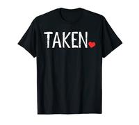 Taken Valentines Day V-Day Pajama Matching Couple T-Shirt
