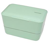 Takenaka Expandable Double Bento Box Food Container, Peppermint, ONE Size