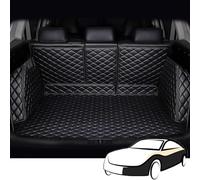 TAKENE Car Leather Boot Mat for VW Polo Ⅳ Hatchback 2006 2007 2008 2009, Full Inclusive Non-Slip Mat Boot Protection Mat, Car Accessories,1 BLACK