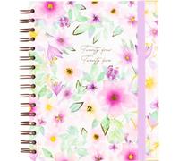 Takenote 2024 Diary 2025 - Day Per Page, A5 Size (16.5 x 20.5 cm), Index with Each Month, Wire'o Ring Binding, Spanish and English, September to August - Valentina