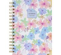 Takenote A5 Notebook - Plain Pages Inside, 96 White Sheets, Notebook Size 15.5x21.5 cm, Hardcover, Double Metal Spiral (Wire-O) - Violet