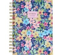 Takenote A5 Notebook - Plain Pages Inside, 96 White Sheets, Notebook Size 15.5x21.5 cm, Hardcover, Double Metal Spiral (Wire-O) - Olivia