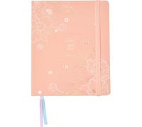 Takenote Diary 2026 2027 - Academic SEP/AUG, A5, Week to View, Faux Leather Soft Cover, 2 Ribbon Bookmarks, Elastic Closure, Monthly Tab Index, 8 Sticker Pages, Spanish and English - Zahira