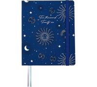 Takenote Diary 2026 - A5 Size (16.5x20.5 cm), Week-to-View, 12-Month Annual Planner January to December, Soft Faux Leather Cover, Dual Bookmark, Elastic Band, Spanish & English - Celeste