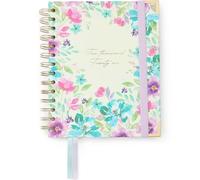 Takenote Diary 2026 - A6 Size (13.5x18 cm), Week-to-View, 12-Month Annual Planner January to December, Double Gold Spiral, Dual Bookmark, Elastic Band, Spanish & English - Anna