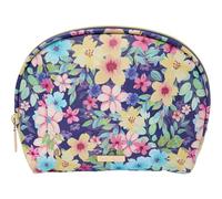 Takenote Women’s Cosmetic Bag - Large Size (20x6x15 cm), Round Shape, Zip Closure, 2 Internal Pockets, Makeup and Travel Organiser Case - Olivia
