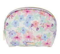 Takenote Women’s Cosmetic Bag - Large Size (20x6x15 cm), Round Shape, Zip Closure, 2 Internal Pockets, Makeup and Travel Organiser Case - Violet
