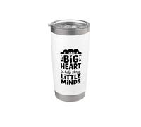Takes A Big Heart to Help Shape Little Minds, Kindergarten Stainless Steel Insulated Tumbler