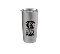 Takes A Big Heart to Help Shape Little Minds, Kindergarten Stainless Steel Insulated Tumbler