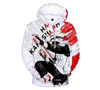 TakesH Boys and Girls Anime Uzumaki Naruto Sasuke Akatsuki Long Sleeve Hoodie Unisex Print Pullover 3D Adolescent Cosplay Jacket Fashion Hip-Hop Birthday Gift (22,D)