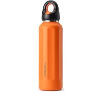 TakeToday 20oz Insulated Water Bottle, Stainless Steel Double-Wall Vacuum Bottle, One-Touch Easy-Open Lid, Double-Lock Leakproof, Fits Cup Holder (2.91"), Keeps Cold 36H, BPA-Free Lid, Orange