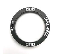 takewell DUB Bottom Bracket Spacer for SRAM DUB Bottom Bracket Installation, Aluminum, Black, 1 PCS, Width: 4.5mm. The Aluminum Alloy Spacer Replaces Plastic Spacer.