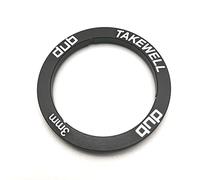 takewell DUB Bottom Bracket Spacer for SRAM DUB Bottom Bracket Installation, Aluminum, Black, 1 PCS, Width: 3 mm. The Aluminum Alloy Spacer Replaces Plastic Spacer.