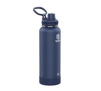 Takeya 51004 Actives Insulated Stainless Steel Water Bottle with Spout Lid, 18/8 Food Grade, Midnight
