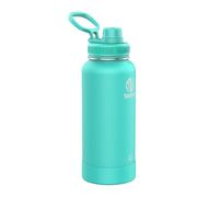 Takeya 51028 Actives Insulated Stainless Steel Water Bottle with Spout Lid, 18/8 Food Grade, Teal