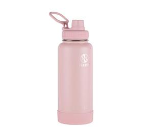 Takeya 51035 Actives Insulated Stainless Steel Water Bottle with Spout Lid, 32 oz, Blush