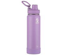 Takeya 51185 Stainless Steel Water Bottle with Spout Lid, Plastic, Lilac