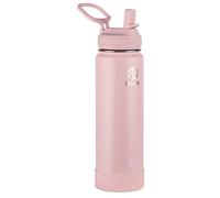 Takeya 51221 Actives Straw Lid Insulated Water Bottle, Stainless Steel, Blush