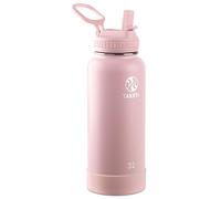 Takeya 51241 Actives Insulated Stainless Steel Water Spout Lid, Bottle: 18/8 Food Grade Stainless steelLid: Durable PP#5 o-ringsRemovable, Protective Silicone bumperBPA-FreeIncludes one Straw, Blush