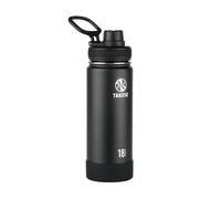 Takeya 51060 Actives Insulated Stainless Steel Water Bottle with Spout Lid, 18/8 Food Grade, Onyx