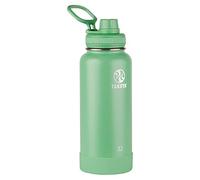 Takeya Actives Insulated Stainless Steel Water Bottle with Spout Lid, 32 Ounce, Mint