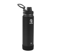Takeya Actives Insulated Water Bottle with Spout Lid, 22 Ounce, Onyx
