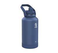 Takeya Actives Stainless Steel Water Bottle with Spout Lid, Plastic, Midnight Blue