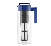Takeya Ice Tea Maker with Patented Flash Chill Technology, Made in USA 2 Quarts Blueberry