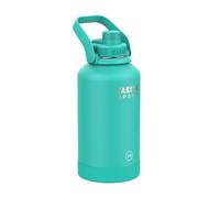 Takeya Sport Water Bottle with Spout Lid - Bottle with Triple Stainless Steel Insulation - Dishwasher Safe & BPA-Free - Bottle with Ice-Blocking Spout Lid & Removable Bumper - 64 oz, Touchdown Teal