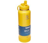Takeya Actives Water Bottle with Straw Lid - Durable & Easy-Care Water Bottle with Stainless Steel Insulation - BPA-Free Lid with Carry Handle & Straw - Dishwasher-Safe - 40 oz, Clementine