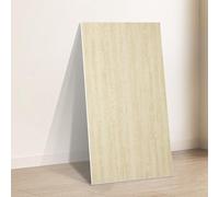 Takezuaa 10pcs Peel and Stick Wall Panels 30x60cm Self-Adhesive Travertine Wall Panels, 2.5mm Thick Waterproof Insulating Wallpaper for Kitchen, Living Room, Bedroom, Office - Beige