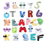 Takezuaa 26Pcs Alphabet Lore Plush Toy Stuffed Educational Letter Toys A-Z Cartoon Doll Soft Pillow Collectible for Fans Friends Kids Adults Halloween Thanksgiving Christmas Game Gifts