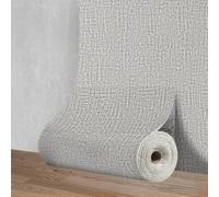 Takezuaa 2Roll Self Adhesive Thermal Wallpaper 50cmx10m Grey Textured 3mm Thick Peel and Stick Wallpaper for Bad Cold Walls Insulation Wallpapers for Ceilings Kitchen Bedroom Livingroom