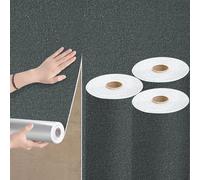 Takezuaa 3 Rollss Self Adhesive Thermal Insulation Wallpaper 3mm Thicken Plain Dark Grey Wallpaper Peel and Stick Textured Wallpapers PE Foam for Ceilings Kitchen Bedroom Livingroom 50cmx2.8m