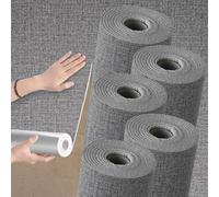 Takezuaa 5 Roll Self Adhesive Thermal Wallpaper 3mm Thick Black&Grey Textured Peel and Stick Wallpaper PE Foam for Ceilings Bedroom Livingroom Waterproof Damp Proof for Bad Cold Walls 50cmx2.8m