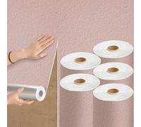 Takezuaa 5 Rollss Self Adhesive Thermal Insulation Wallpaper 3mm Thicken Plain Pink Wallpaper Peel and Stick Textured Wallpapers PE Foam for Ceilings Kitchen Bedroom Livingroom 50cmx2.8m