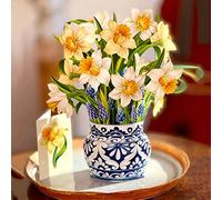 Takezuaa Pop Up Card Greeting Cards for Mom, Pop Up Flower Cards, 3D Birthday Card, Mother’s day Card Pop Up, 3D Pop Up Bouquet Paper Flowers Cards,#13 English Daffodils