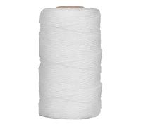 TakFree 40 Meters Roman Blind Cord, 2mm Nylon Blind String White Picture Hanging Cord Braided Craft Curtain Lift Shade String for Windows Crafts