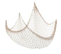 TakFree Fishing Net Decoration, 6.56ft X 3.28ft Nautical Wall Hanging Fish Net Decorative Mediterranean Style Photo Netting Wall Hanging Decor for Home