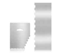 TakFree Metal Cake Scraper Buttercream Smoother, Cake Edge Scrapers Stainless Steel Cakes Icing Smoothers for Buttercream Cakes Icing Frosting