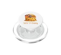 Takin' it Cheesy Mouse with Cheese On A Beach Funny Surf Pun PopSockets PopGrip for MagSafe