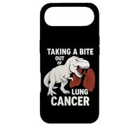 Taking a Bite Out of Lung Cancer T Rex Dinosaur Awareness Case for iPhone Air