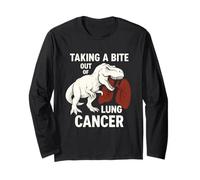 Taking a Bite Out of Lung Cancer, Tyrannosaurus, Dinosaur Long Sleeve T-Shirt