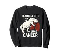 Taking a Bite out of Lung Cancer, Tyrannosaurus, Dinosaur Sweatshirt