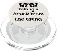 Taking a Break from the Grind Vacation Mode Soft Life Quote PopSockets PopGrip for MagSafe